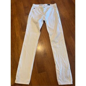 Woman’s Adriano Goldschmied the Prima mid rise cigarette jeans white 26R